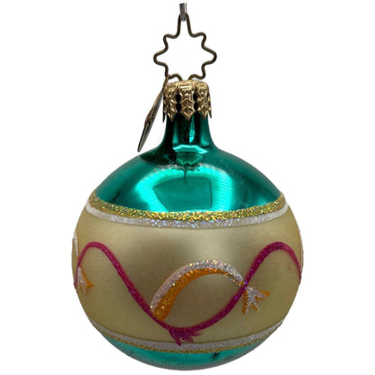 Christopher Radko Fantasia Single Reflector Floral Flare Christmas Tree Ornament