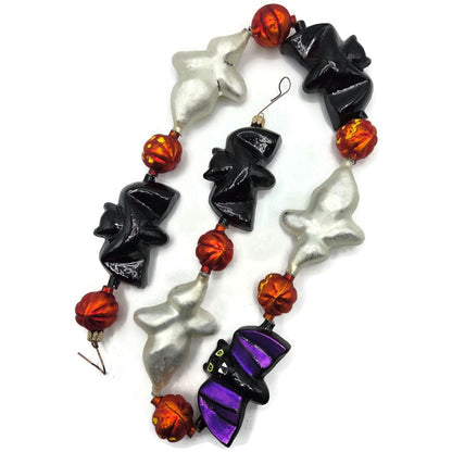 Christopher Radko Ghost Go Round Bat Pumpkin Purple Halloween Garland 98-450-0