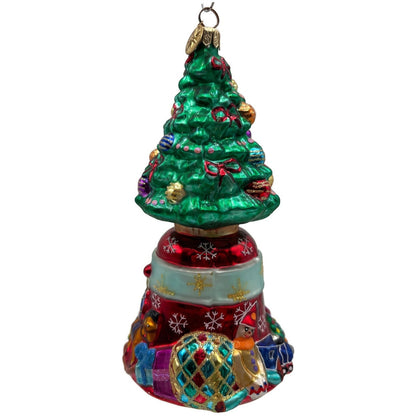 Christopher Radko O'Tannenbell Tree Bell Green Christmas Ornament 00-019-0