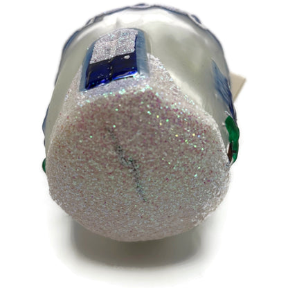 Patricia Breen Winter Acorn House Matte White Snowman Christmas Tree Ornament