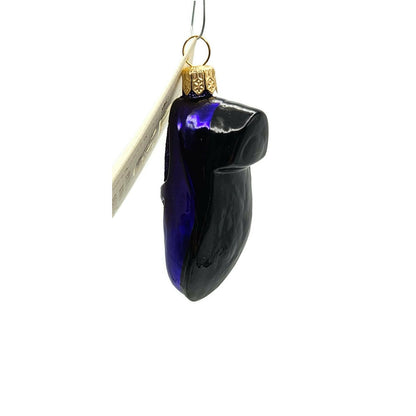 Patricia Breen Little Ones Shoe Purple Glittered Christmas Holiday Tree Ornament