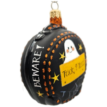 Patricia Breen Journey With Me Black Pumpkin Stars Halloween Christmas Ornament