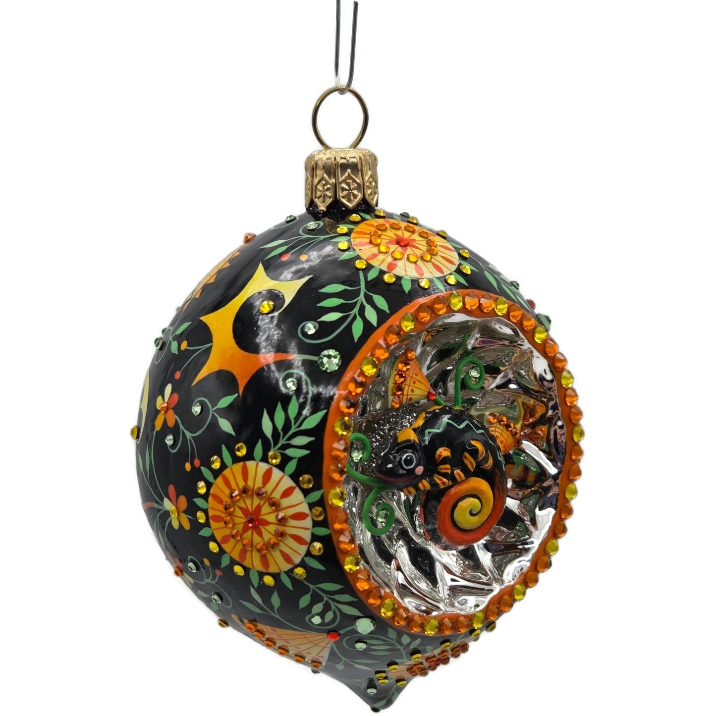 Patricia Breen Toujours Hamish Russian Fable Chameleon Christmas Ornament 3352