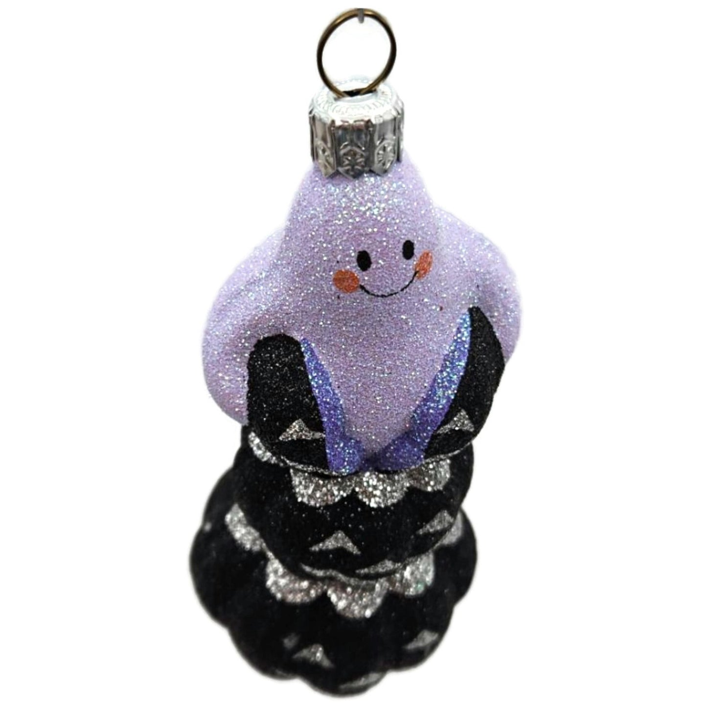 Patricia Breen Halloween Oooooohhhhhh Purple Ghost Glass Halloween Ornament 2337