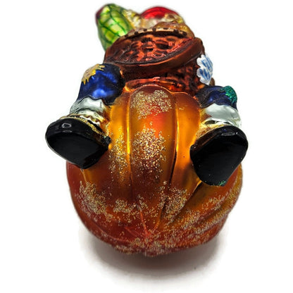 Christopher Radko Pumpkin Patch Pal Plaid Scarecrow Halloween Christmas Ornament