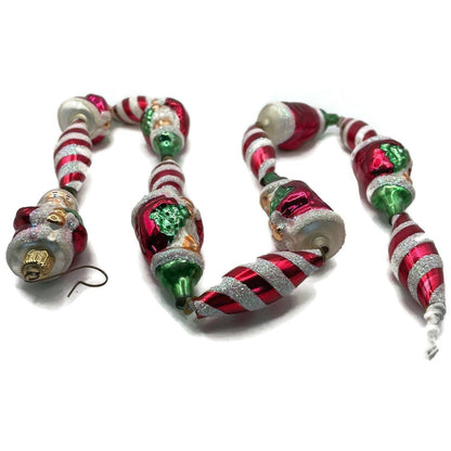 Christopher Radko Santa Claus Swirl Garland Peppermint Christmas Tree Decor