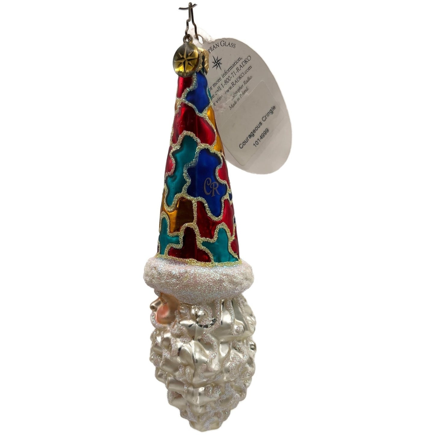 Christopher Radko Courageous Cringle Santa Christmas Tree Ornament 1014999