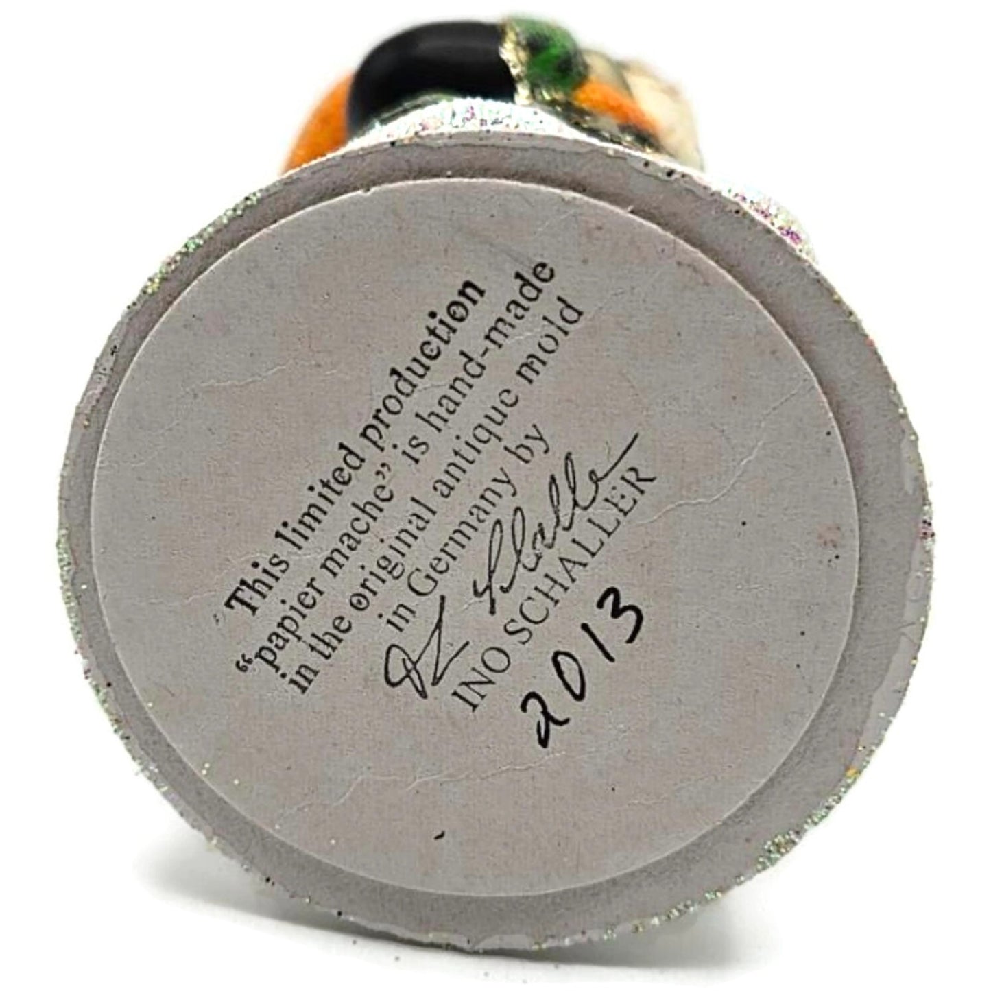 Ino Schaller Russian Fable Orange Black Paper Mache Candy Container Limited CATZ
