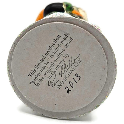 Ino Schaller Russian Fable Orange Black Paper Mache Candy Container Limited CATZ
