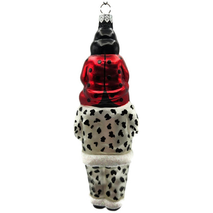 Patricia Breen Carry Me Santa Dalmatian Ladybug Glass Halloween Ornament 9803