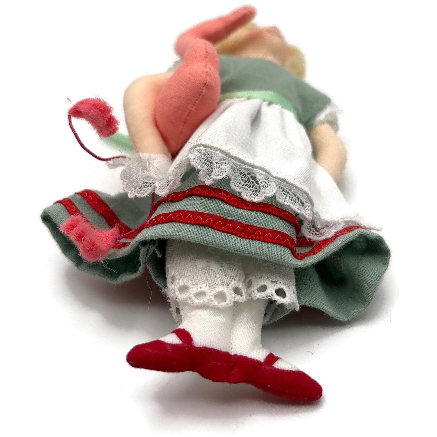 Gladys Boalt Alice With Flamingo Alice in Wonderland Christmas Ornament Signed