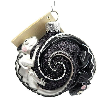 Patricia Breen Once Again for James Chameleon Black Platinum Christmas Ornament