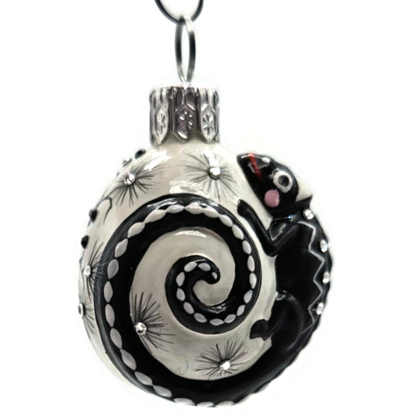 Patricia Breen Springtime Chameleon Black Bird Spring Christmas Tree Ornament