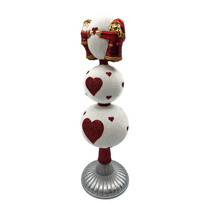 Patricia Breen Love Joins Finial Pearl Santa Claus Valentine Tree Topper 2050
