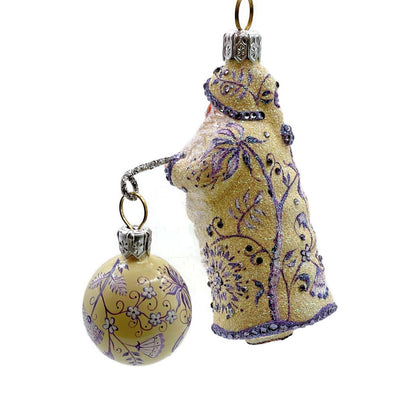 Patricia Breen Balance Chinoiserie Violet Santa Claus Spring Christmas Ornament