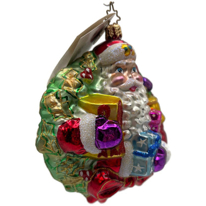 Christopher Radko A Gift For Giving Santa Christmas Tree Ornament 1010306