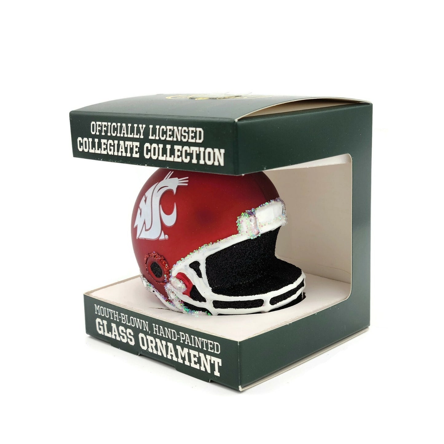 Washington Cougars Old World Christmas College Football Helmet Holiday Ornament