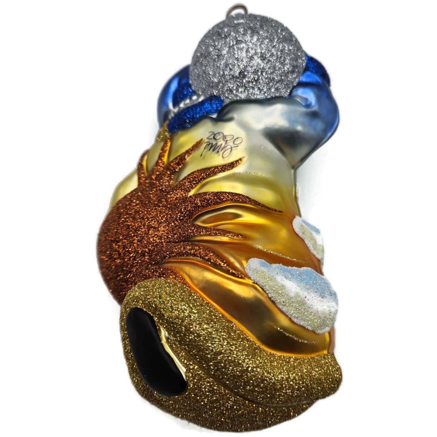 Patricia Breen Planetary Santa Claus Rainbow Sun Celestial Christmas Ornament