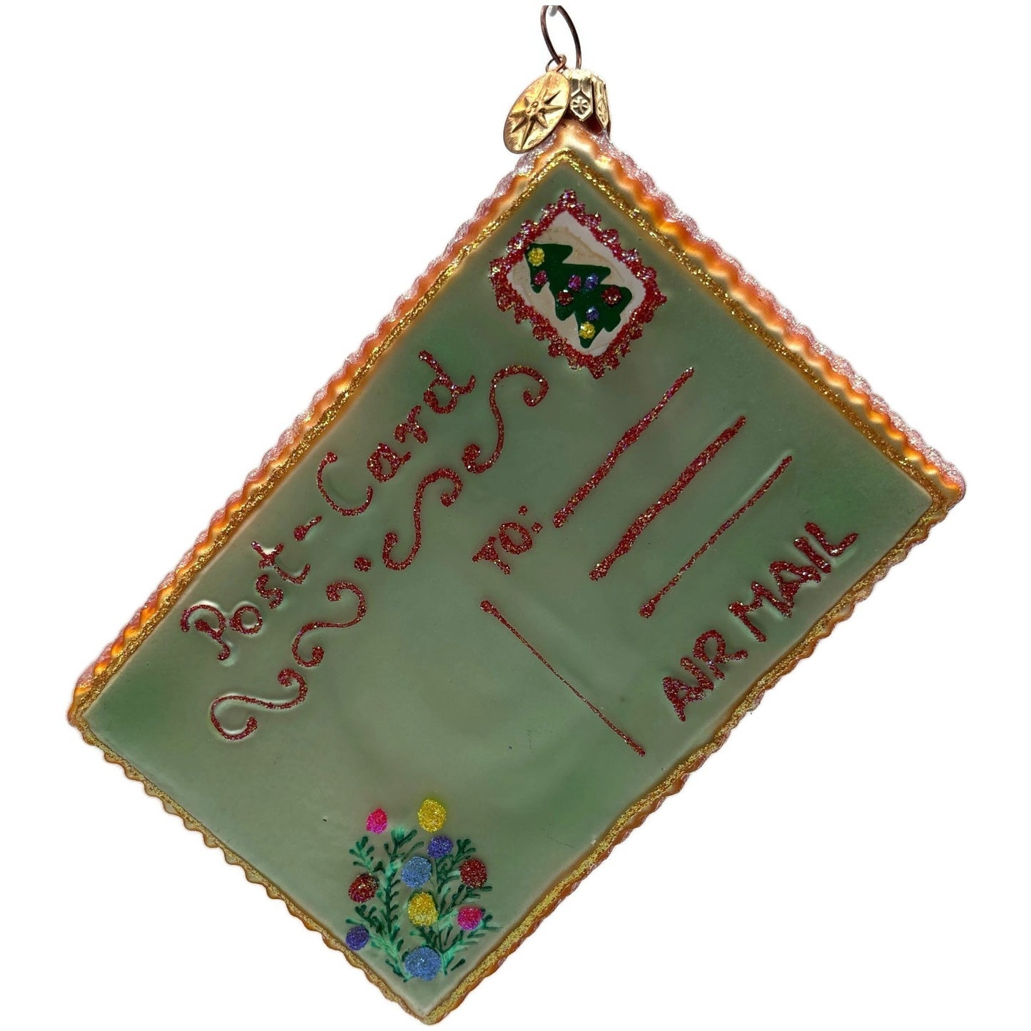 Christopher Radko Season's Greetings Santa Claus Christmas Ornament 00-068-0