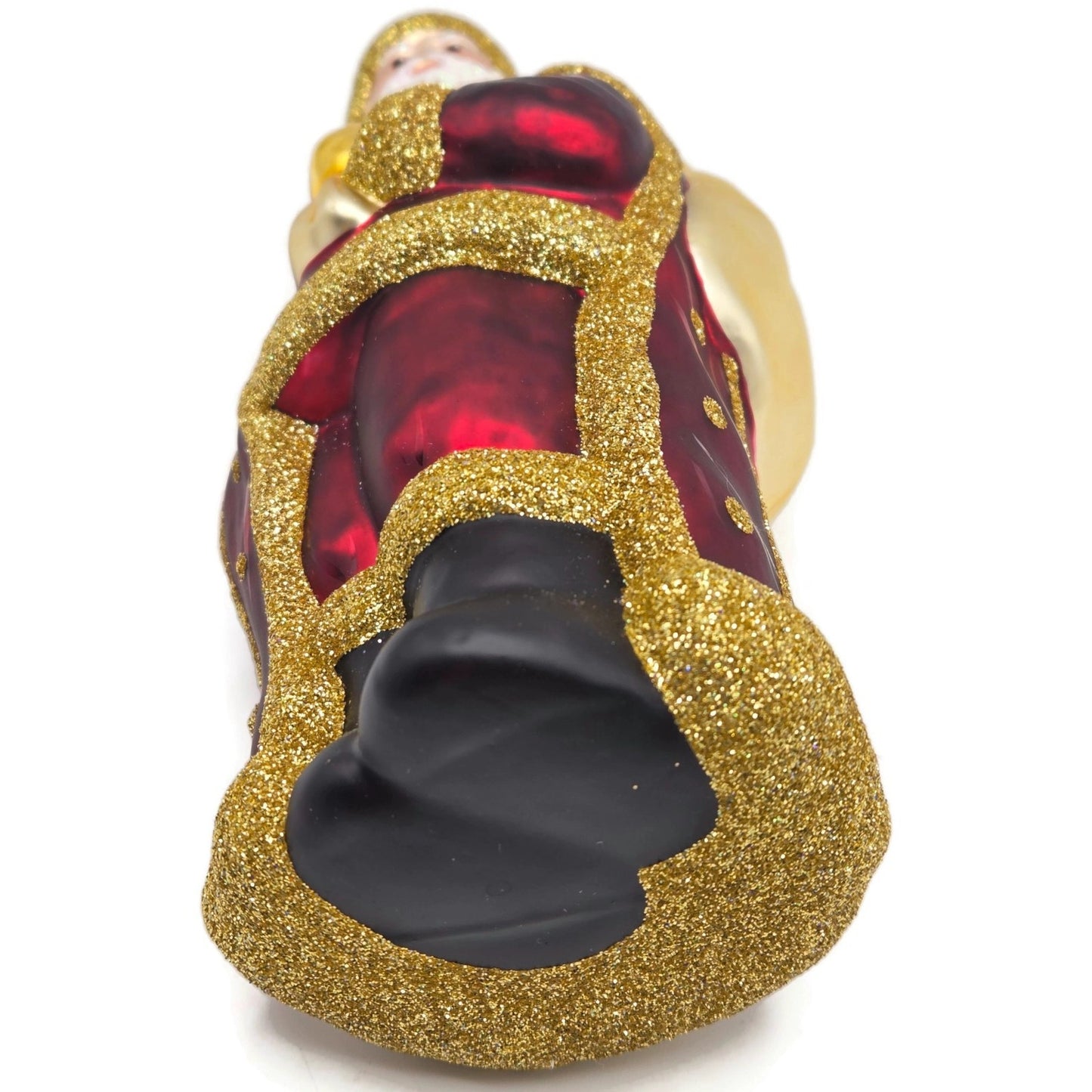 Patricia Breen Jordan Santa Claus Bordeaux Gold Christmas Holiday Tree Ornament