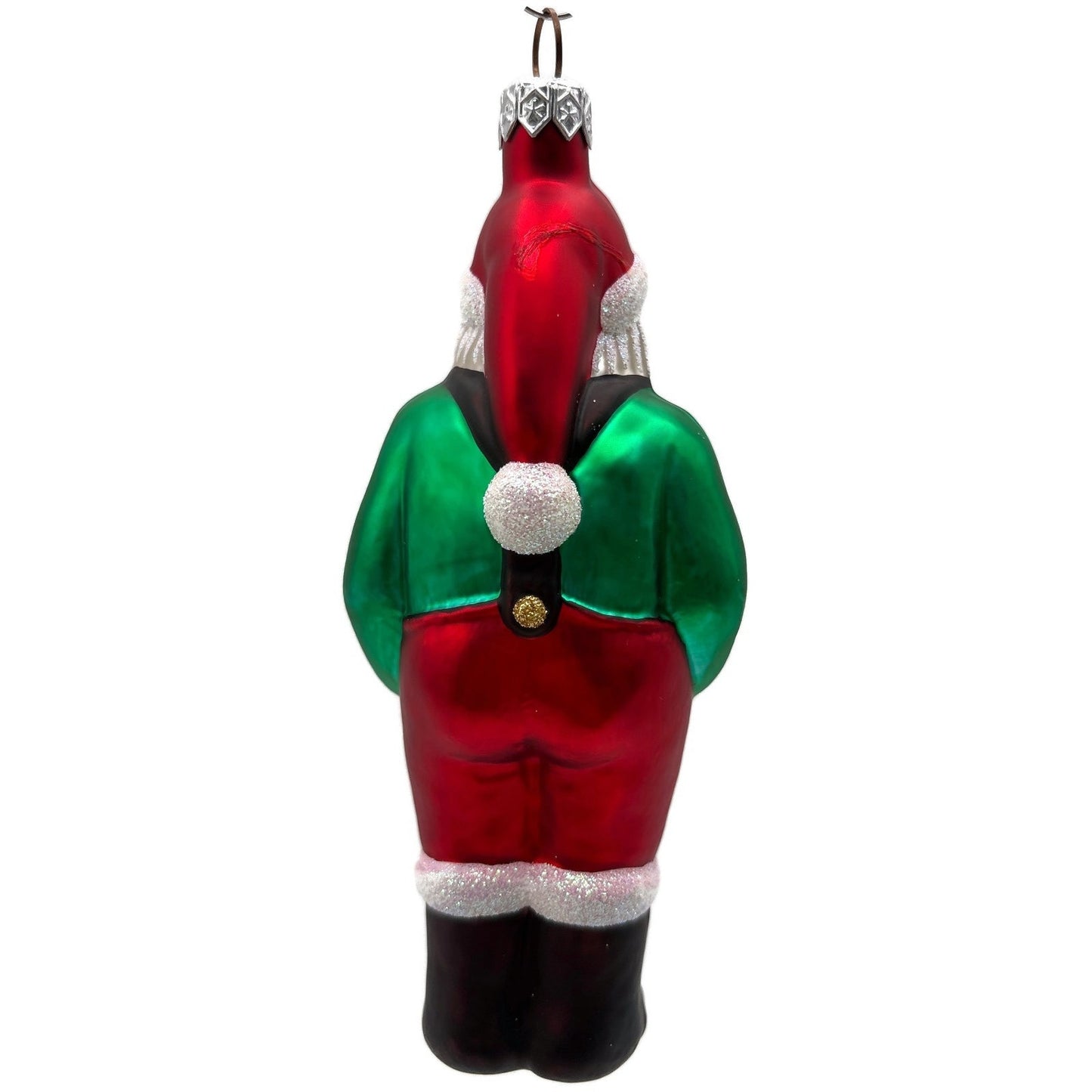 Patricia Breen Workshop Santa Green Shirt Red Pants Christmas Tree Ornament