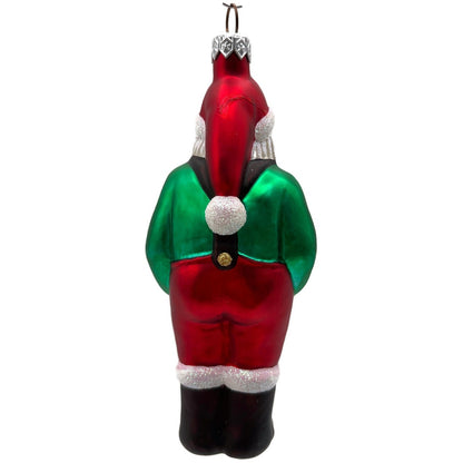 Patricia Breen Workshop Santa Green Shirt Red Pants Christmas Tree Ornament