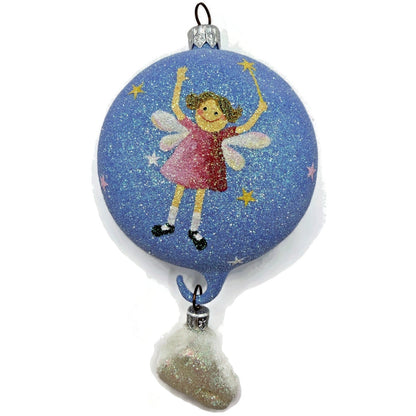 Patricia Breen Tooth Fairy Blue Glitter Christmas Ornament Retired Item 2139