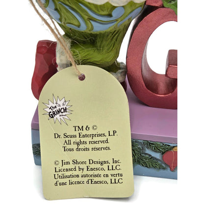 The Grinch Merry Grinchmas Christmas Jim Shore Dr. Seuss Whimsical Sign 6015221