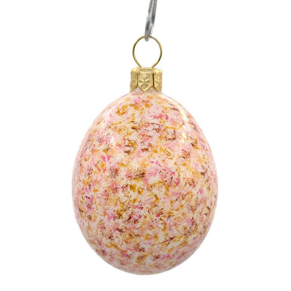 Patricia Breen Medium Egg Trio Nuthatch Pink Spring Easter Holiday Ornament Lot