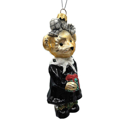 Christopher Radko Portrait in Black White Muffy Christmas Ornament 97-NAB-02