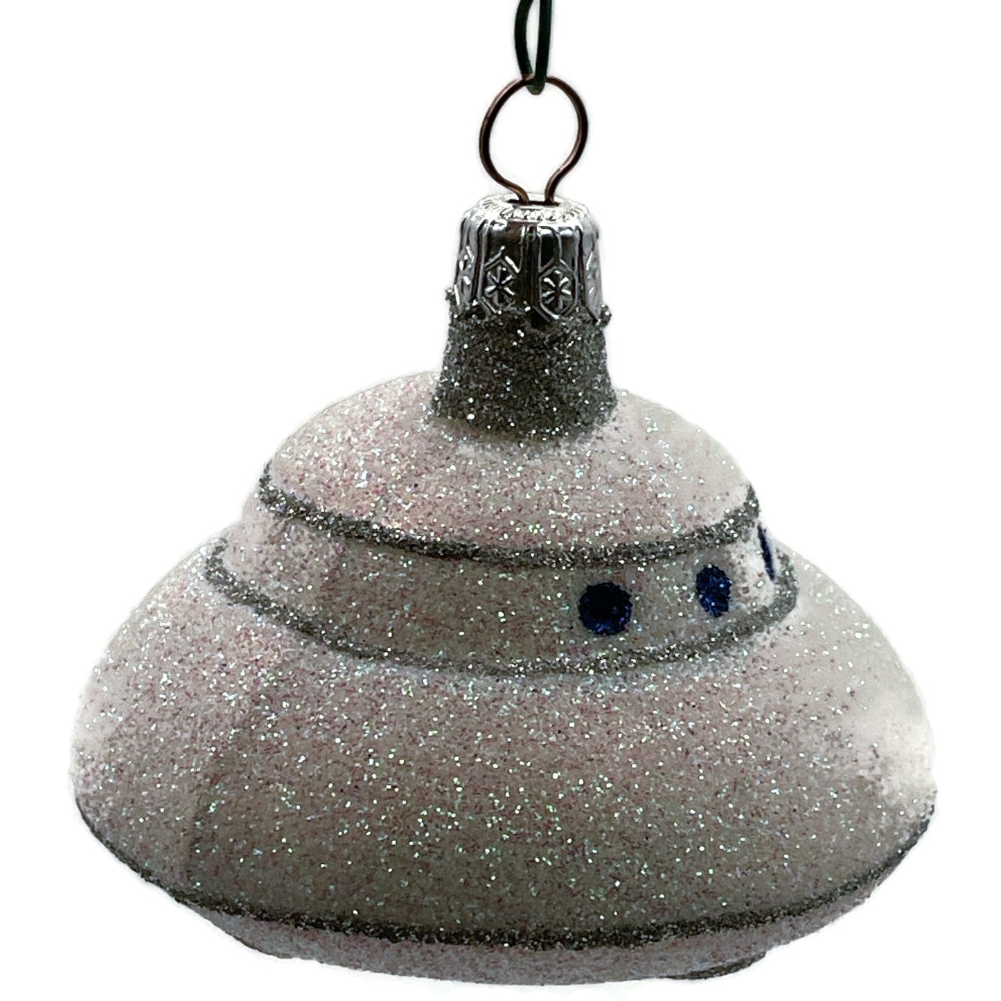 Patricia Breen A Walk on the Moon Space Ship Flying Saucer Christmas Ornament