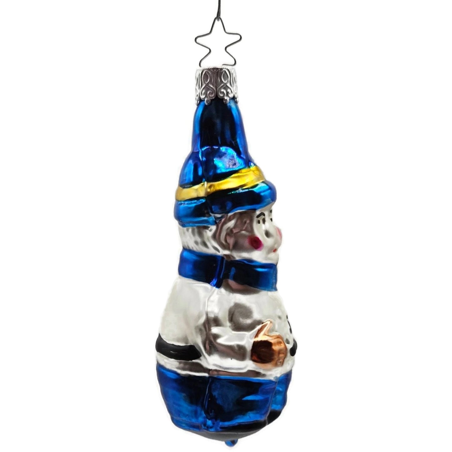 Keystone Cop Stop Star Cap Inge Glass Old World Christmas Tree Ornament OWC