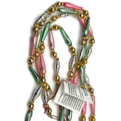 Christopher Radko Bead Garland Sorbet 72 Inch Strand 92-223-1 Christmas Set of 2