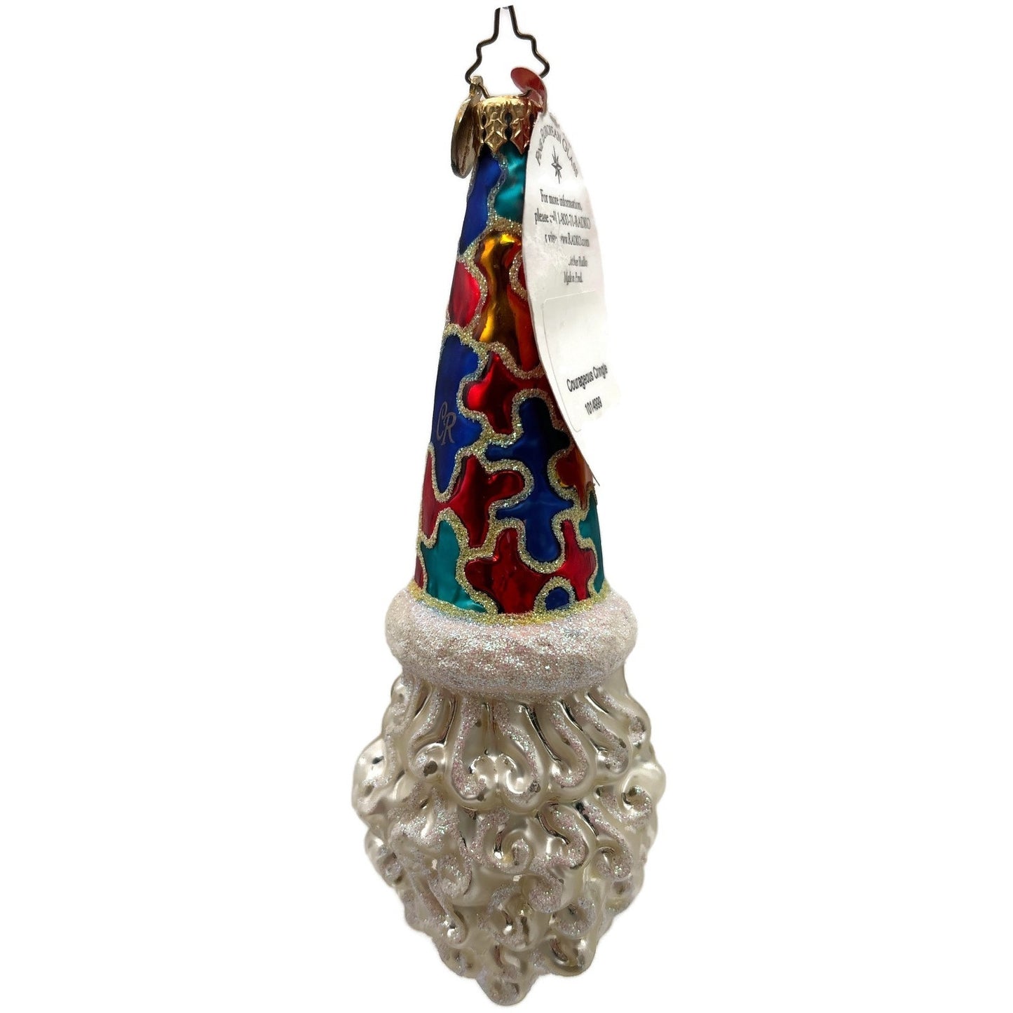 Christopher Radko Courageous Cringle Santa Christmas Tree Ornament 1014999