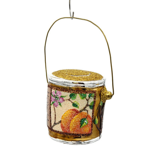 Patricia Breen Colourful Quarts Peach Vines Paint Can Art Christmas Ornament