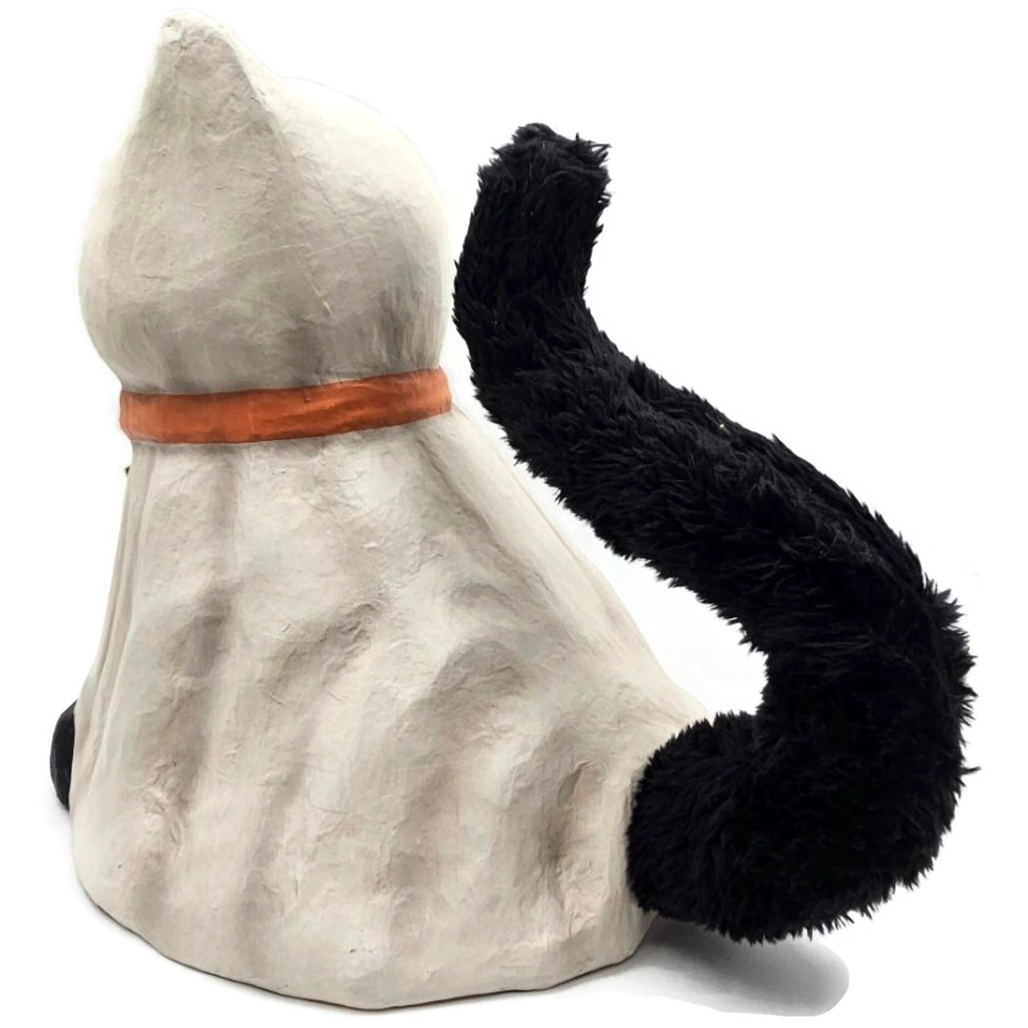Bethany Lowe Casper Ghost Cat Friendly Spooky Star Paper Mache Halloween Decor