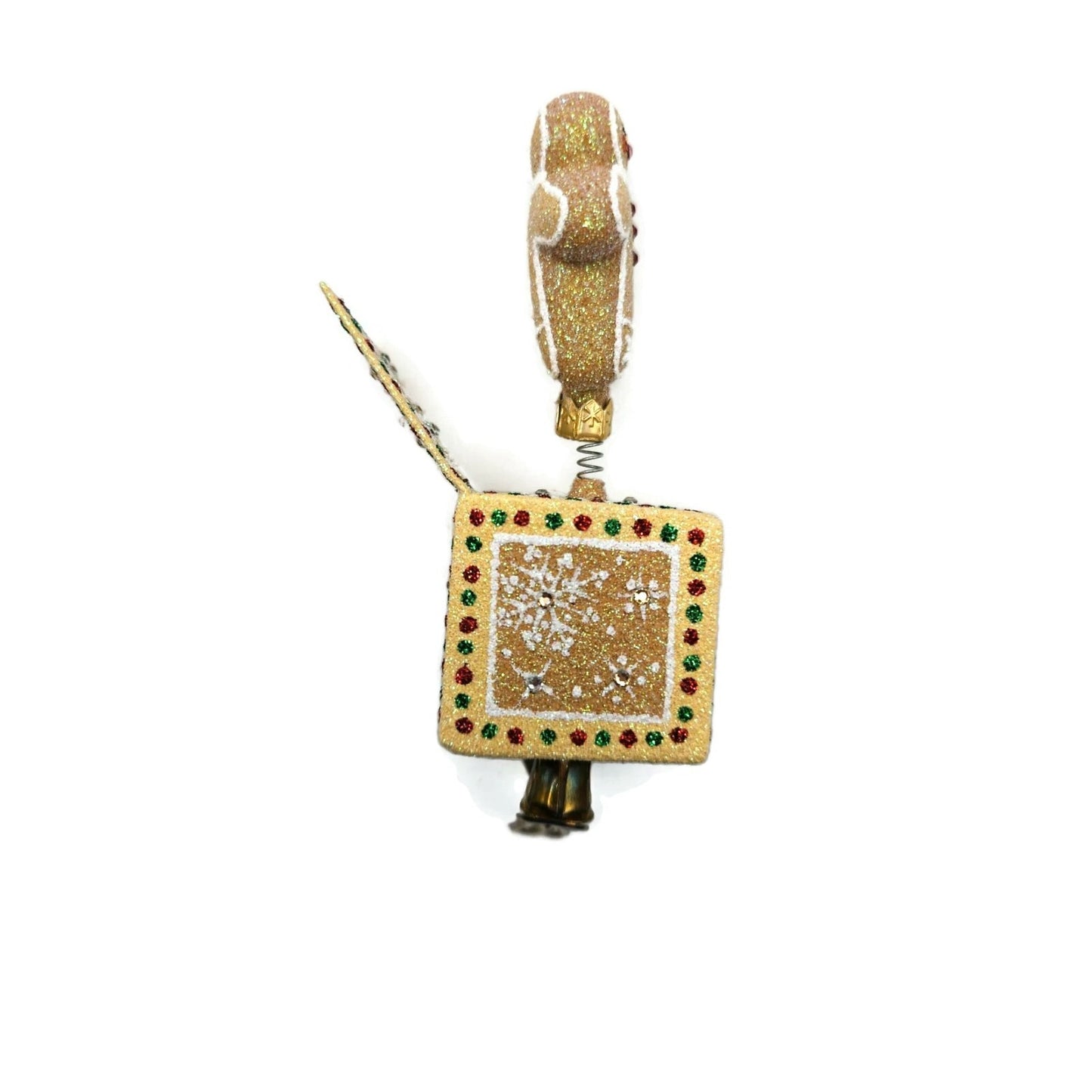 Patricia Breen Jolly Surprise Ginberboy Gingerbread Clip Christmas Tree Ornament