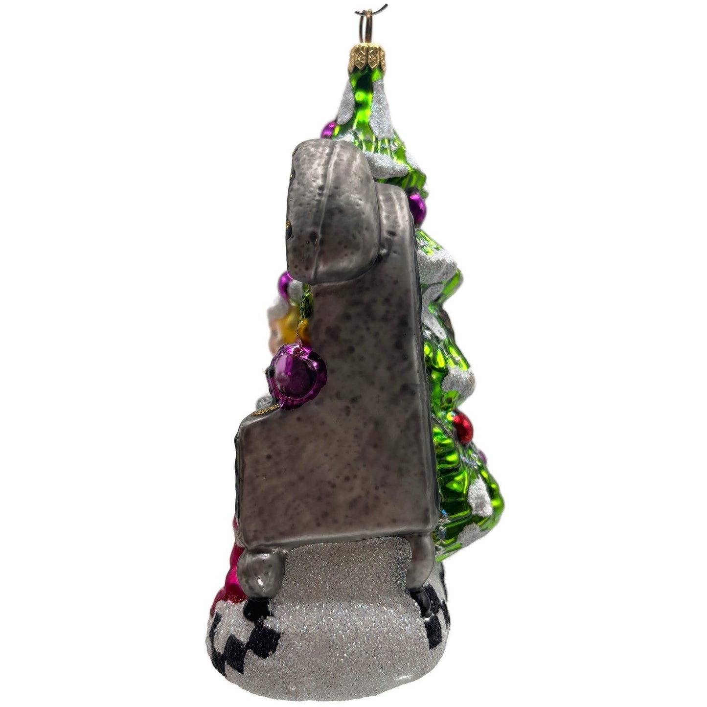 Larry Fraga Hot Cookies Mrs. Claus Glittered Kitchen Christmas Tree Ornament