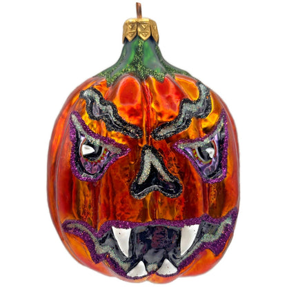 Slavic Treasures Baneful Bill Monster Pumpkin Bat Halloween Ornament 01-448-A