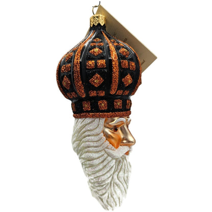 Patricia Breen Bijoux Noel Black Orange Santa Halloween Christmas Ornament 2101