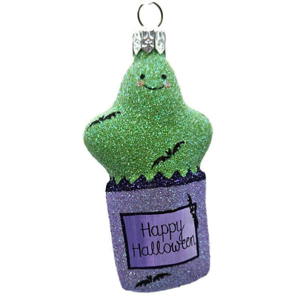 Patricia Breen Treat Seeker Violet Bag Green Ghost Lavender Halloween Ornament