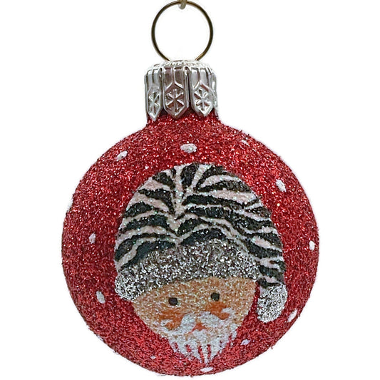 Patricia Breen Studio Gift Ball Santa Claus Zebra Hat Christmas Tree Ornament