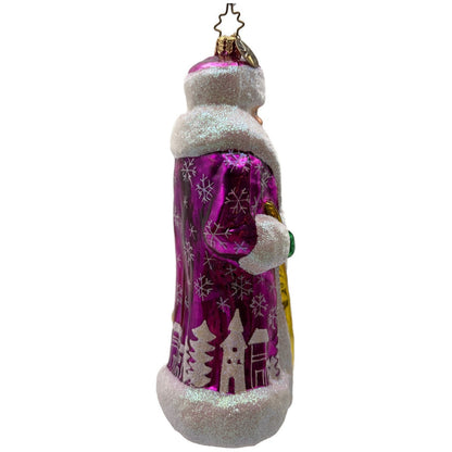Christopher Radko Siberian Snow Nick Pine Creek Pink Christmas Ornament 3010336