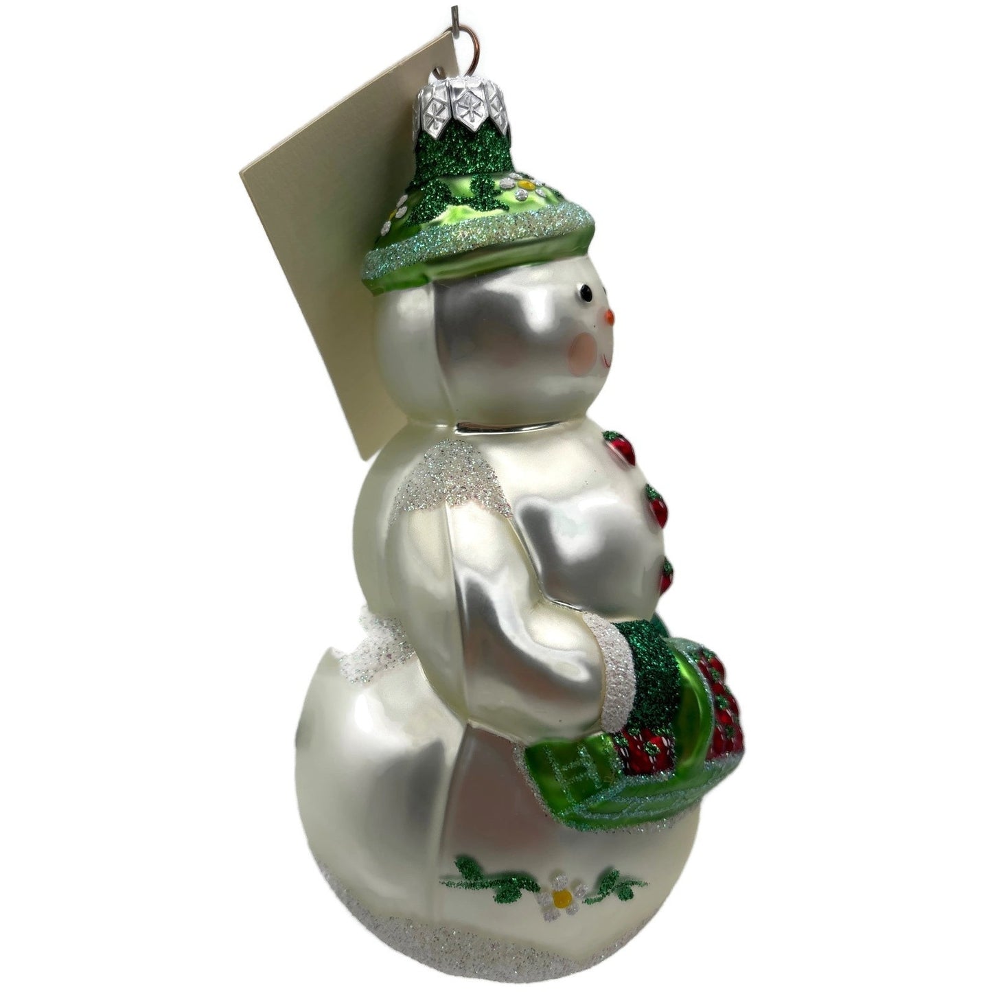 Patricia Breen Strawberry Snowman Fruit Summer Christmas Tree Ornament NM