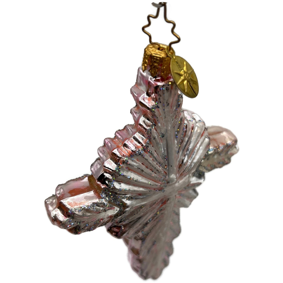 Christopher Radko Iridescent Cross Christmas Tree Ornament