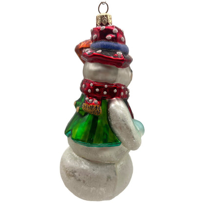 Christopher Radko Dressed to Chill Snowman Christmas Tree Ornament 98-196-0