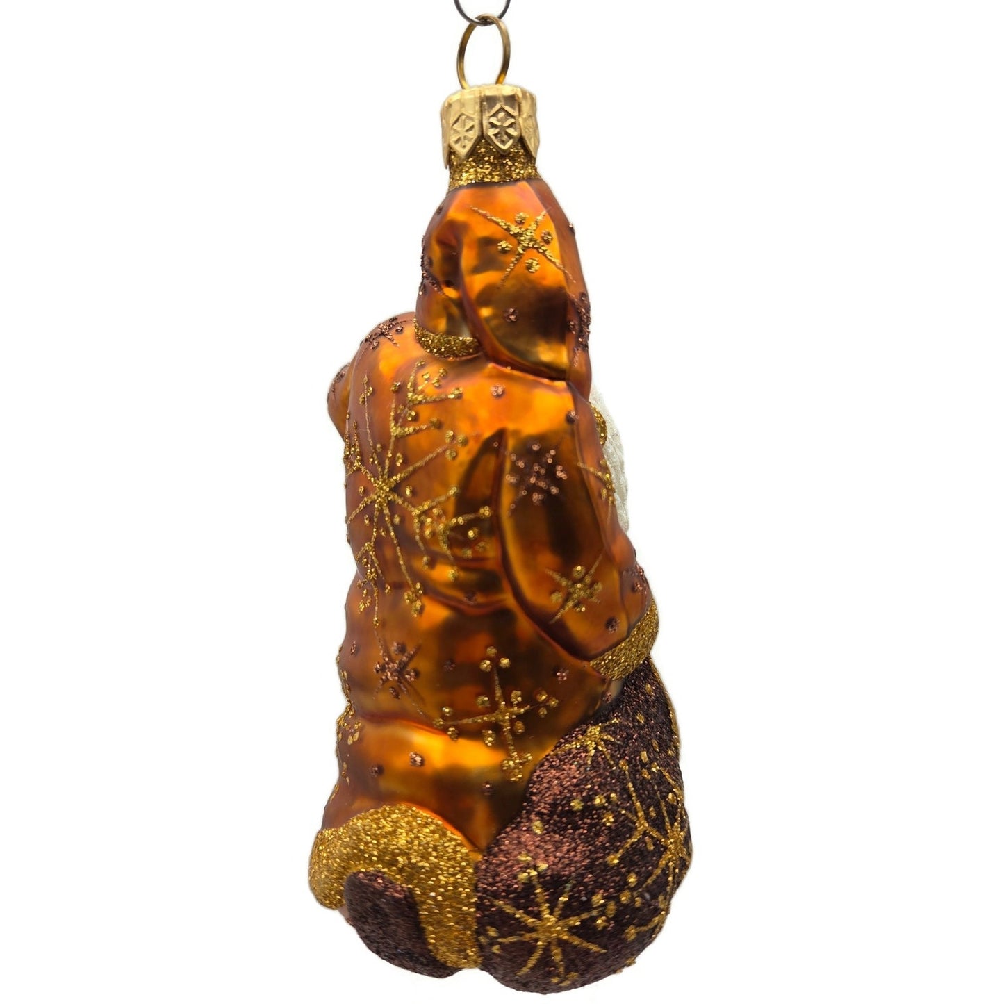 Patricia Breen Five Golden Rings Santa Claus 12 Days Bronze Christmas Ornament