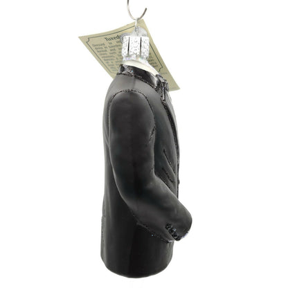 Old World Christmas Black Mens Tuxedo Glass Blown Christmas Tree Ornament OWC