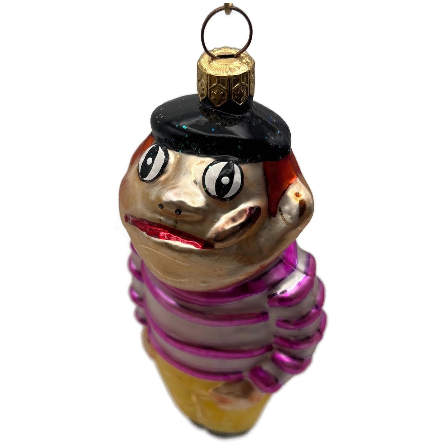 Christopher Radko Mugsy Stripe Glass Limited Edition Christmas Ornament 95-183-0