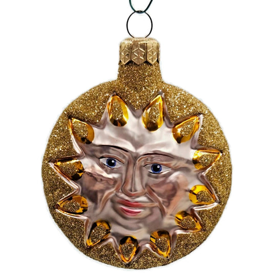 Patricia Breen Sunflower Sun Gold Glittered Tips Summer Christmas Tree Ornament